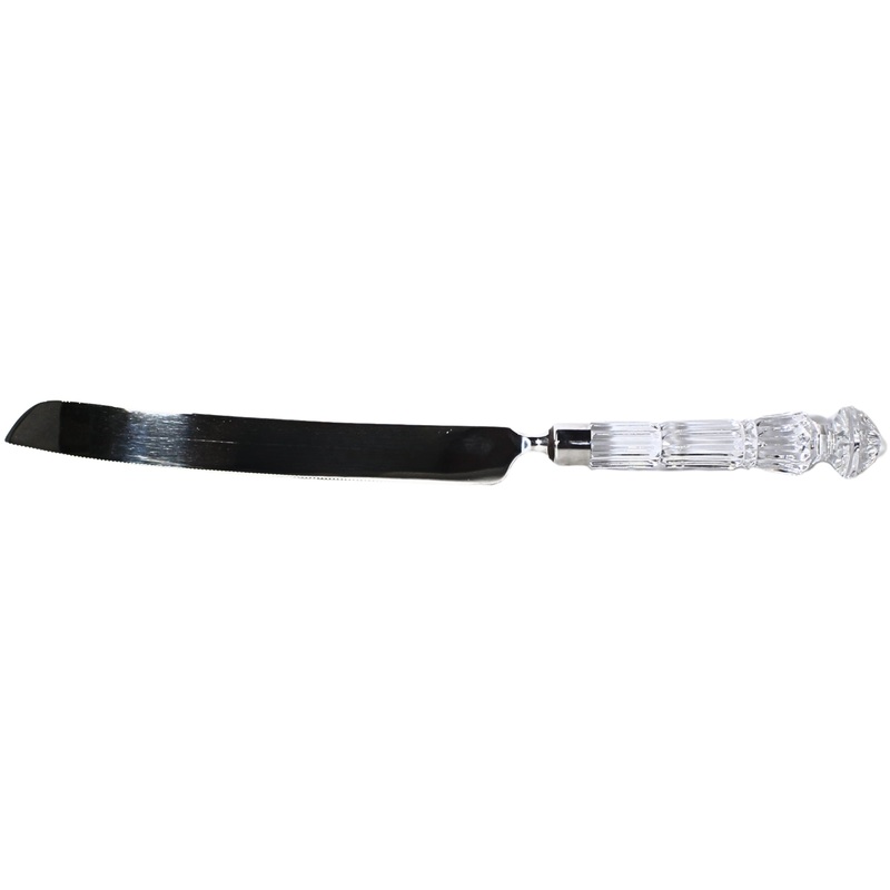 Waterford Crystal: Lismore Cake Knife with Stainless Blade, 14"