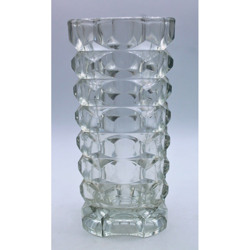9.5" Square Vase | Scratched