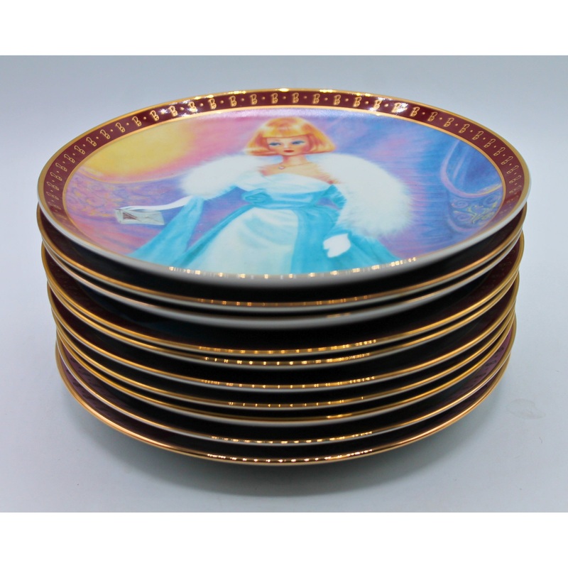 Danbury Mint: Lot of 10: Barbie Collector Plates