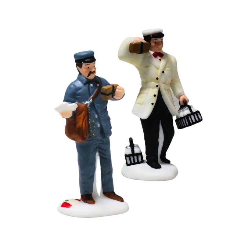 Department 56: 58965 City Professions - Postman & Dairy Delivery Man