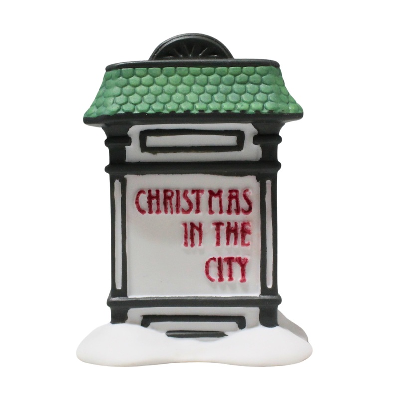 Department 56: 59609 Christmas In The City Village Sign