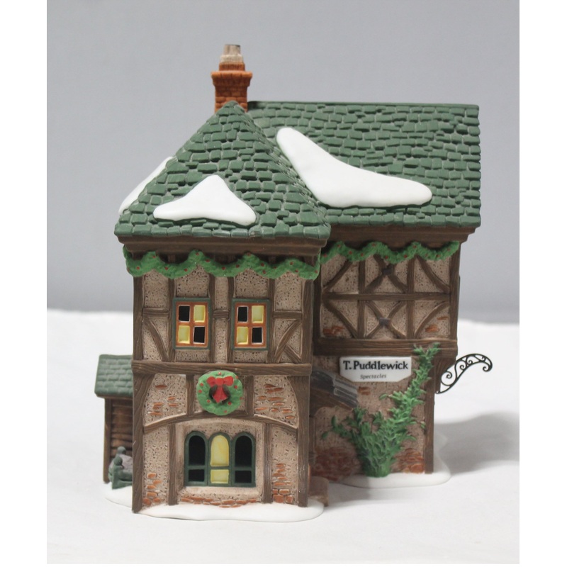 Department 56 | T. Puddlewick Spectacle Shop | missing spectacles on sign