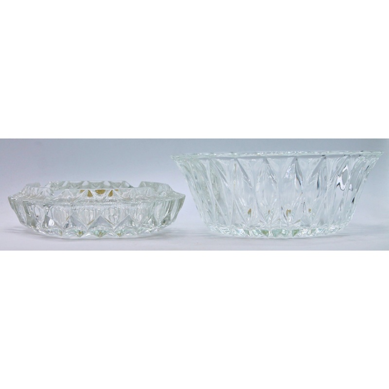 Lot of 2: Crystal Ashtray and Bowl | Scratches