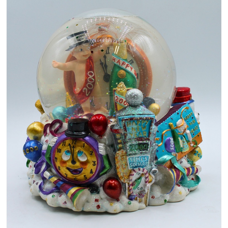 Millennium Extravaganza Glitter Globe | Non-Mint Box