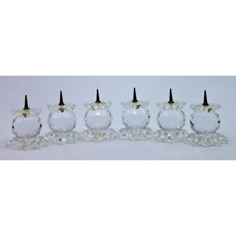 Swarovski 010042 | Set of 6 Candleholders | Reglued
