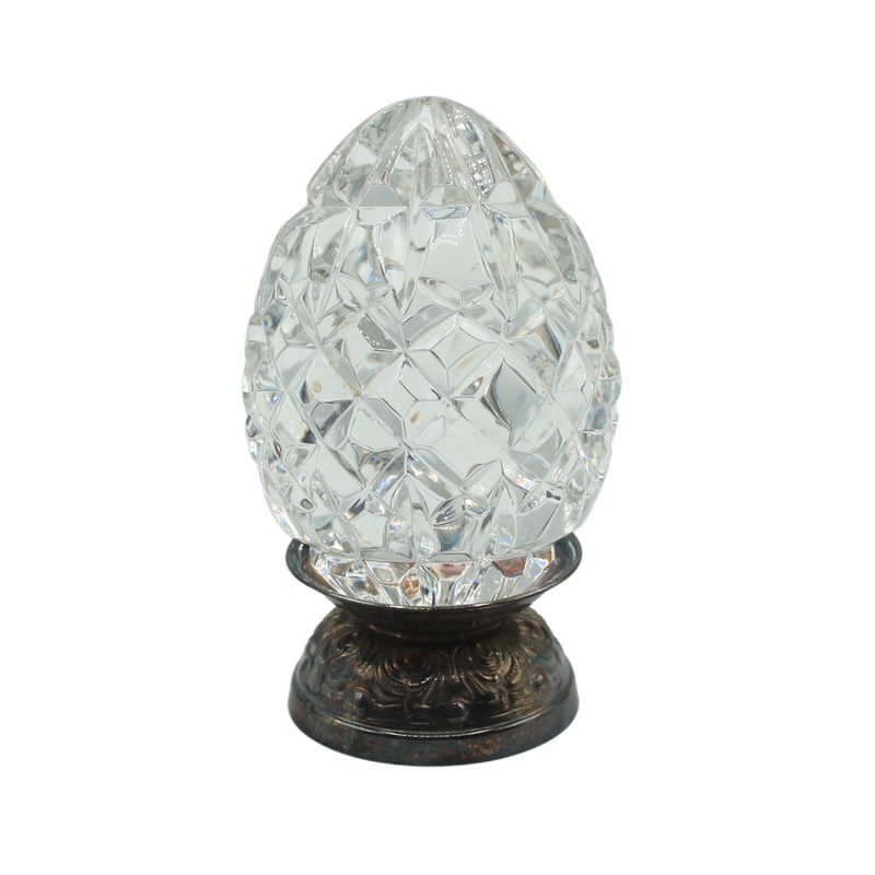 Waterford Crystal: Annual Egg Crystal Egg w/ Base-1992, 3.5"