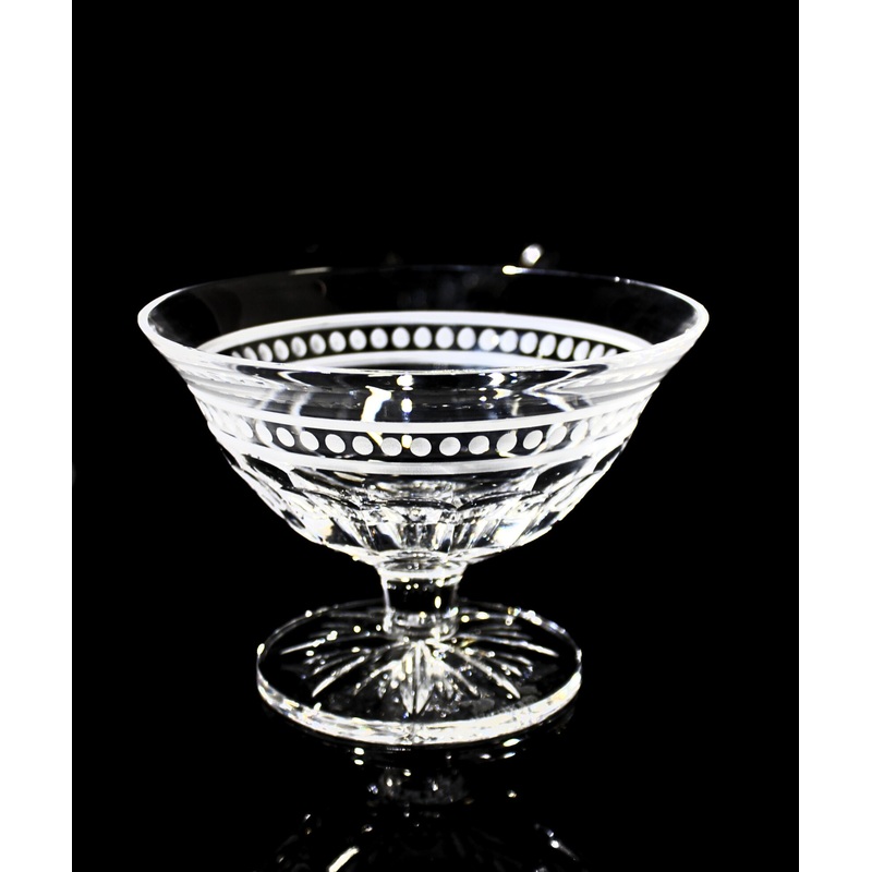 Waterford Crystal: Bowls Bolton Dot Footed Compote Bowl, 5"
