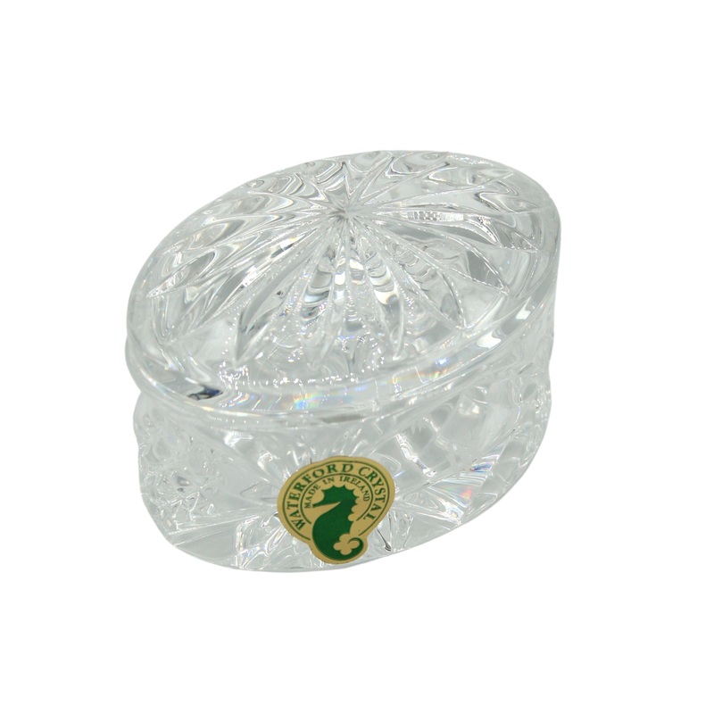 Waterford Crystal: Boxes Oval Box w/ Lid, 2.8"
