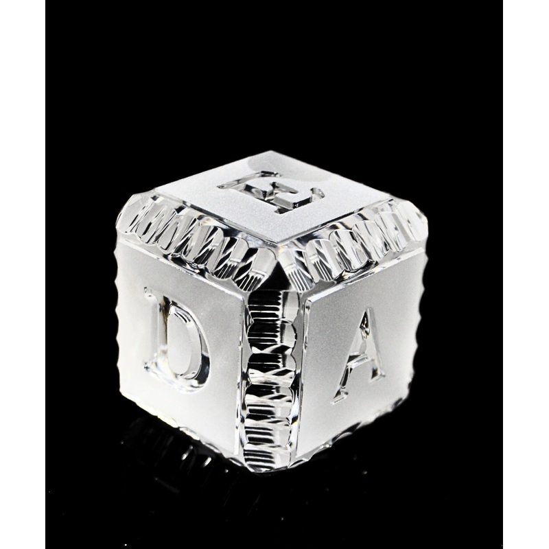 Waterford Crystal: Figurines Alphabet Block, 2"