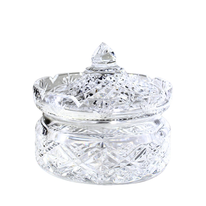 Waterford Crystal: Samuel Miller Collection Round Covered Butter, 5.25"