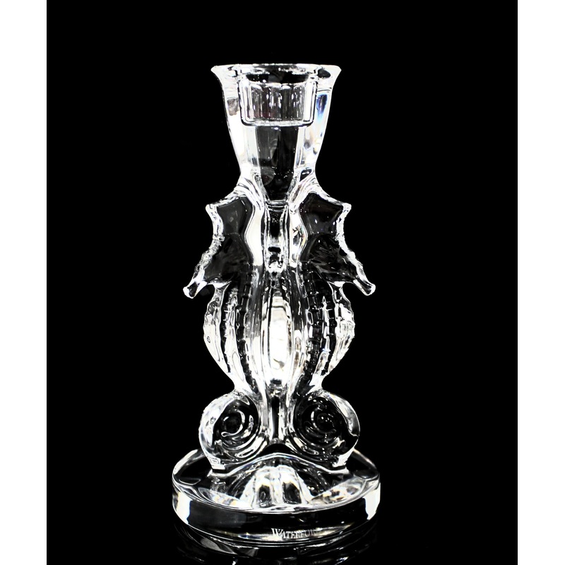 Waterford Crystal: Seahorse Seahorse Candlestick (2 Piece), 6.25"