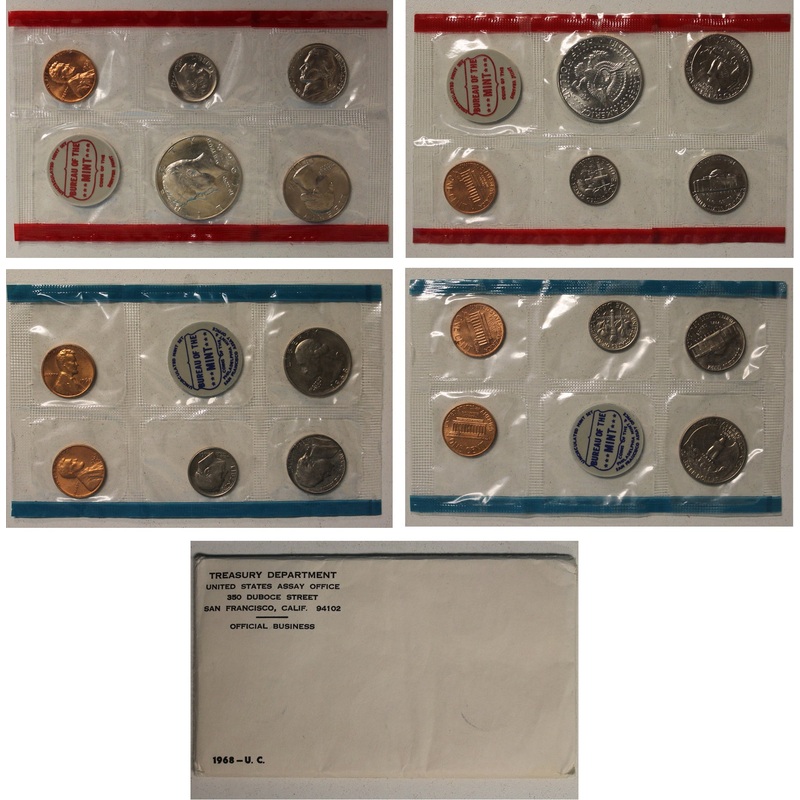 1968 PD US Mint set (OGP) 10 coins