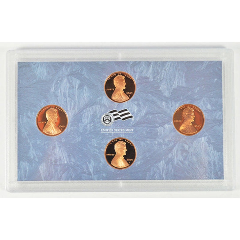 2009 Lincoln Bicentennial Cent Proof Set Partial Proof Set - 4 coins