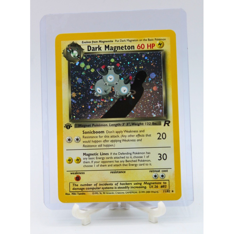 Pokemon | 1st Edition Holo Dark Magneton 11/82 | Scratched