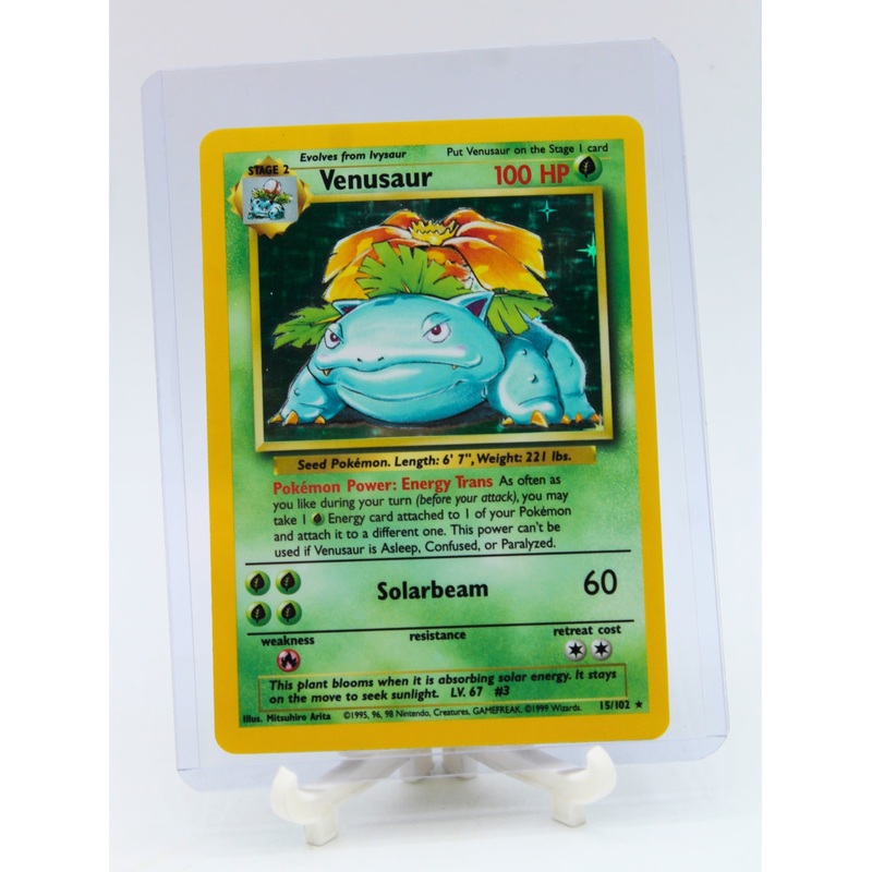 Pokemon | Rare Holo Venusaur 15/102 | Excellent Condition