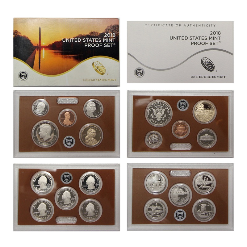 2018 Proof Set CN-Clad (OGP) 10 coins