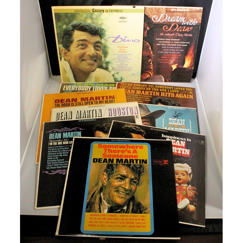 Lot of 10: Dean Martin Vinyls