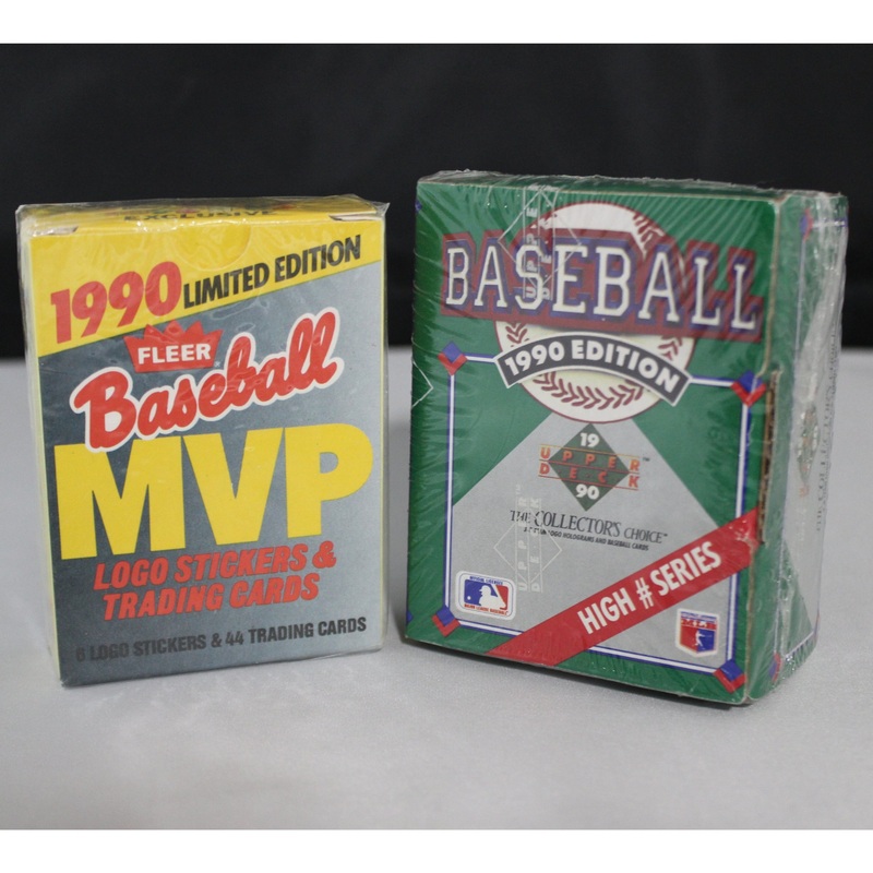 Lot of 2 1990 Baseball Card Sets | Fleer & Upper Deck |144 Total cards | Sealed