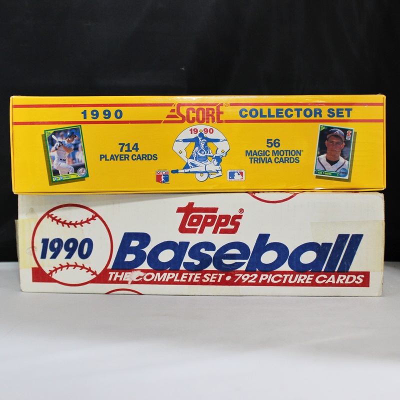 Lot of 2 1990 Baseball Card Sets | Topps and Score