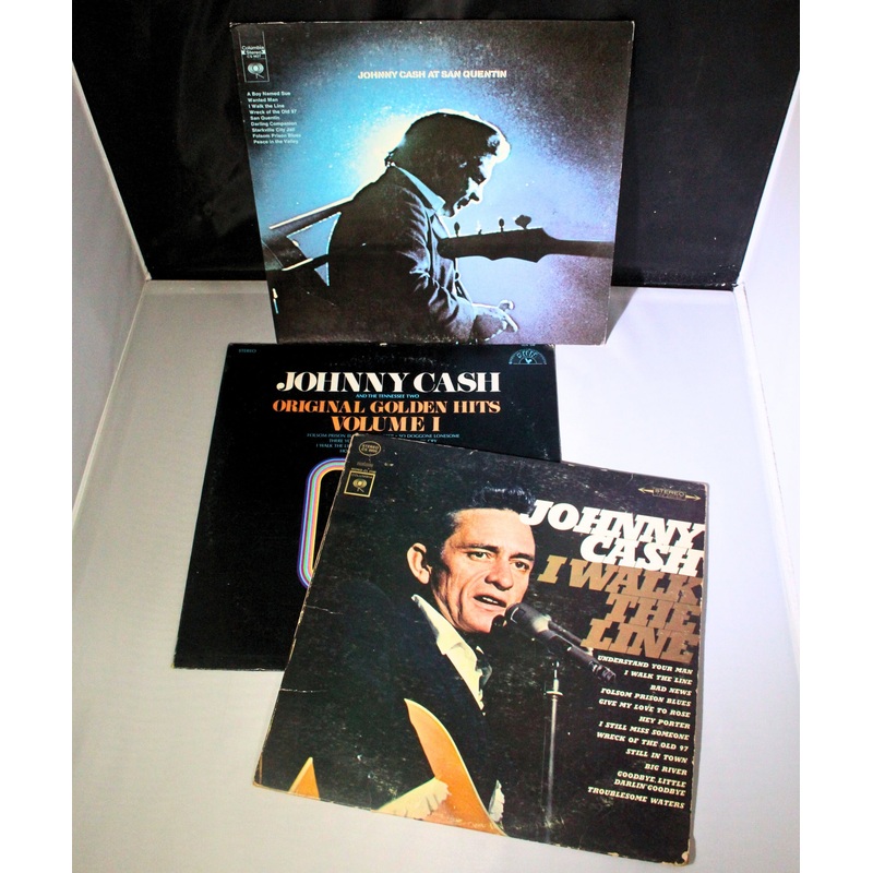 Lot of 3: Johnny Cash Vinyls