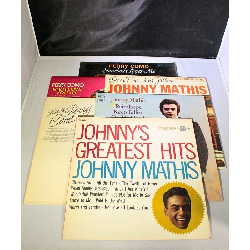 Lot of 6: Johnny Mathis and Perry Como Vinyls