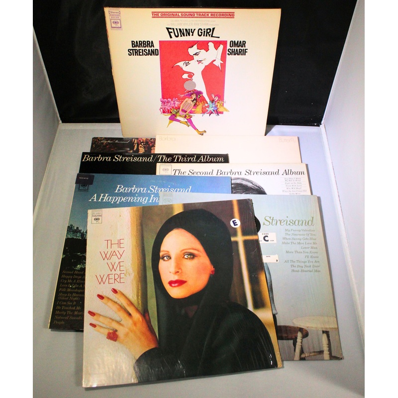 Lot of 8: Barbra Streisand Vinyls| Columbia Records