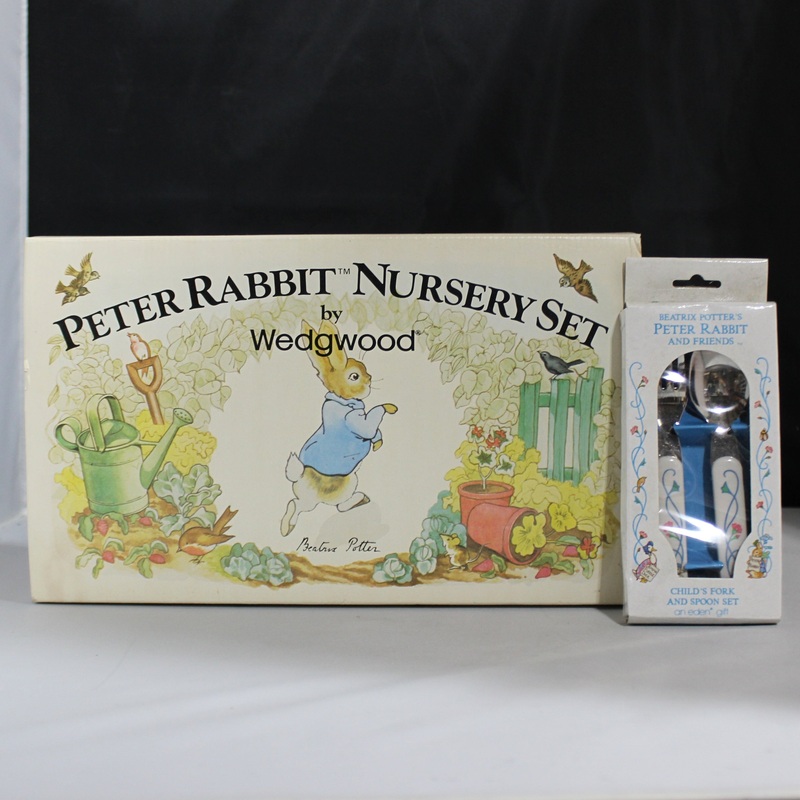Peter Rabbit Nursery Set, Peter Rabbit and Friends Childs Fork and Spoon Set