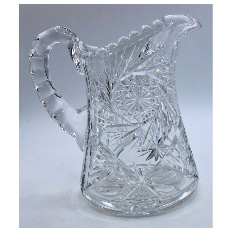 Rogaska American Brilliant Cut Pinwheel Pitcher | Please Read