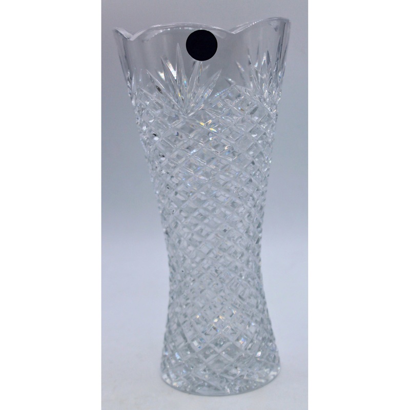 Thomas James Diamond Cut Crystal Vase | Please Read