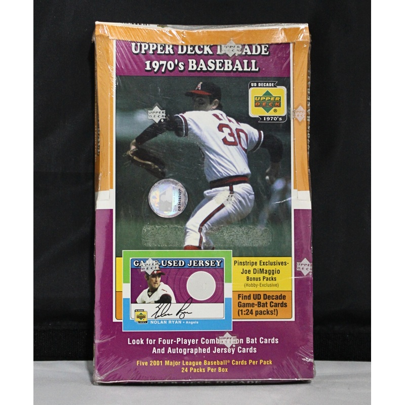 Upper Deck Decade 1970s Baseball Pinstripe Exclusives - Joe DiMaggio Bonus Packs
