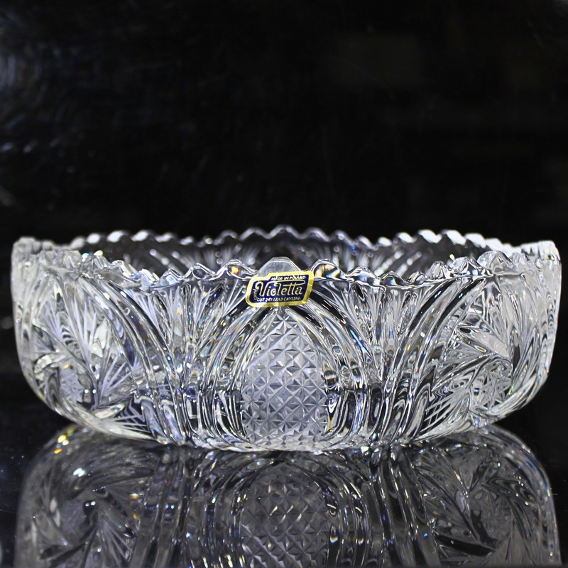 Violetta Hancut 24% Lead Crystal Bowl | Mint-condition
