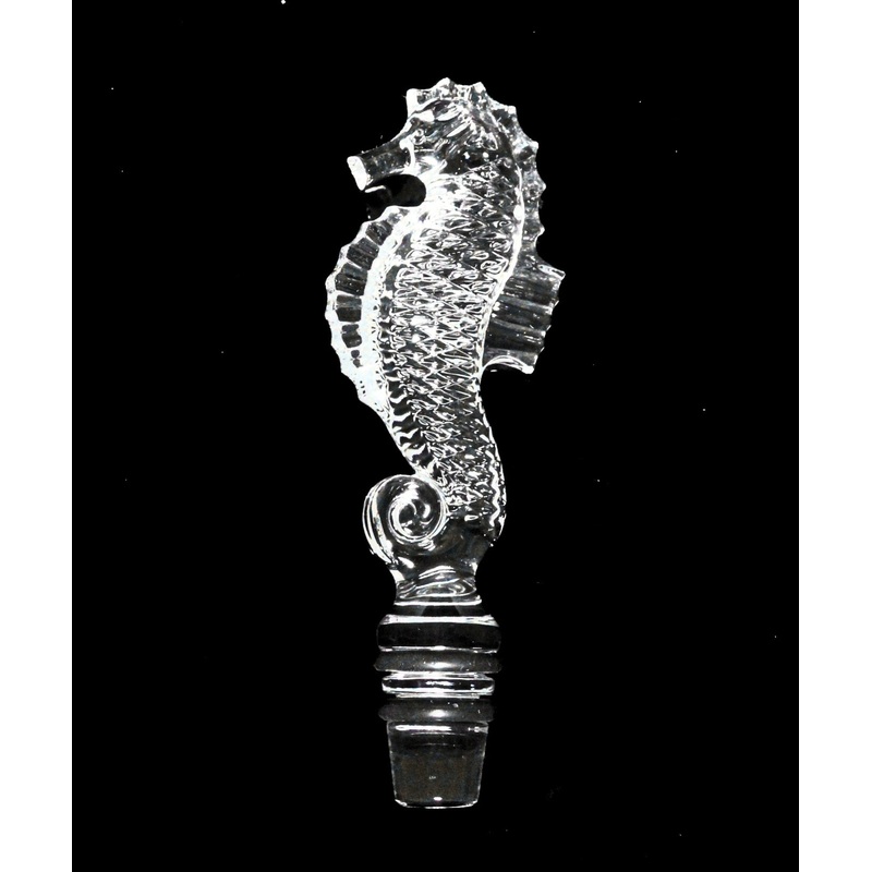 Waterford Crystal: Seahorse Seahorse Bottle Stopper, 4.5"
