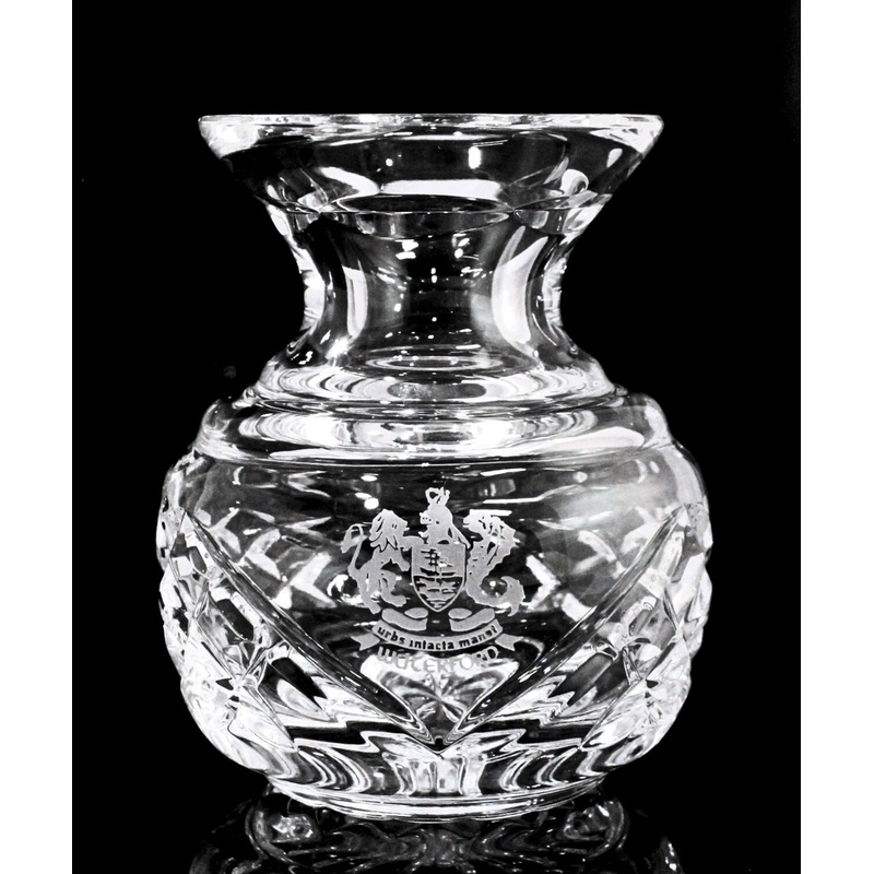 Waterford Crystal: Vases Posy Vase | Small, 3.75" | Engraved "Urbs Intacta Manet"