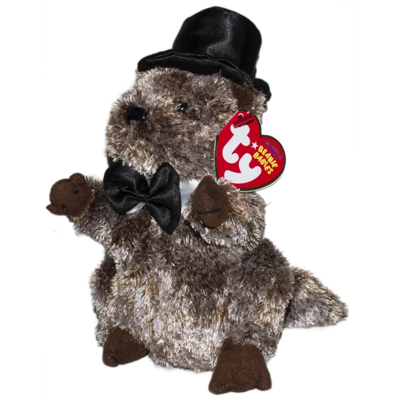 Ty Beanie Baby: Punxsutawney Phil 2008 the Groundhog