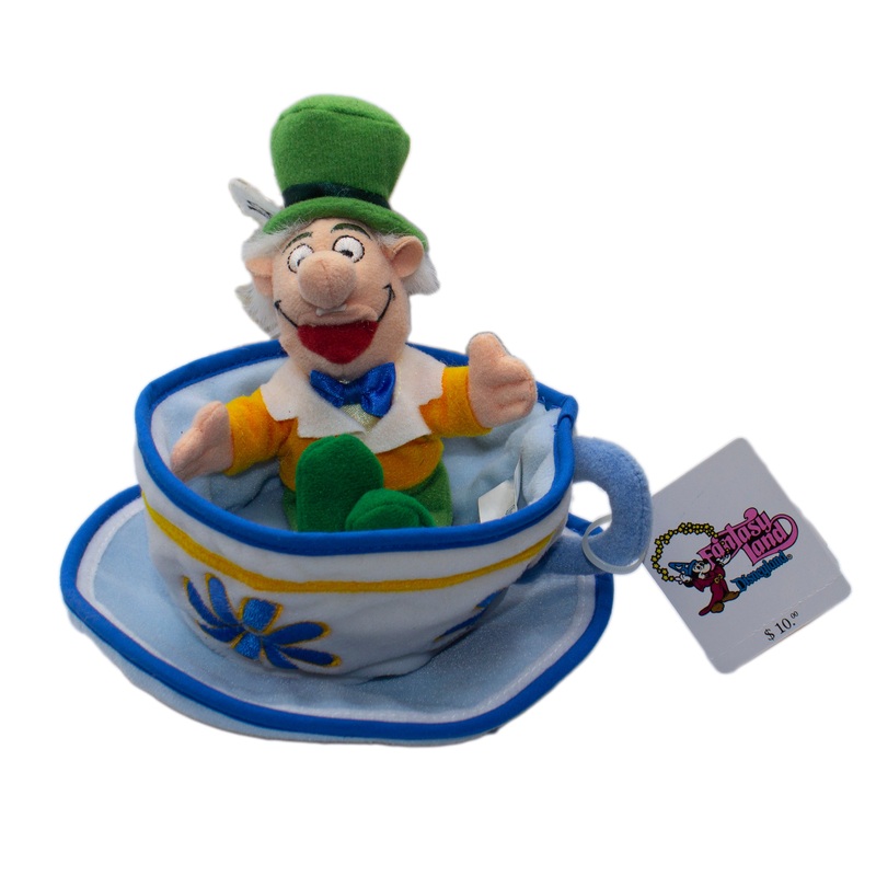 Disney Plush: Alice in Wonderland Mad Hatter in Teacup
