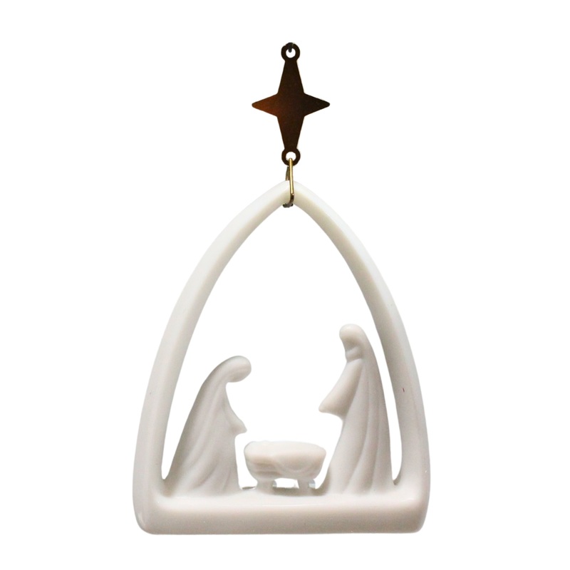 Hallmark Ornament: 1986 Miniature Creche | QX4076