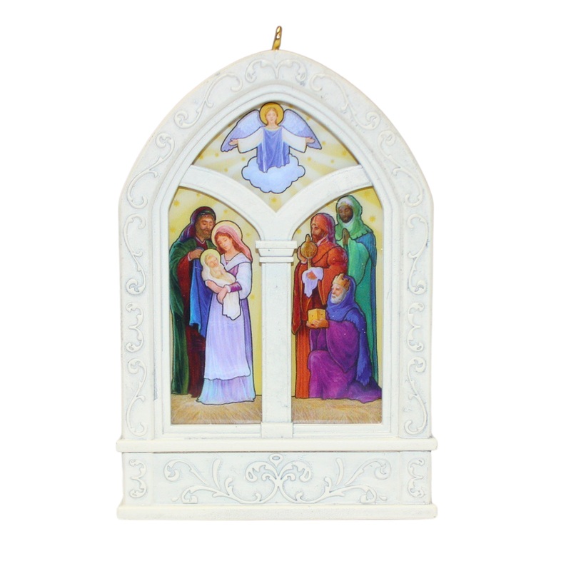 Hallmark Ornament: 2012 Peace On Earth | QX8011 | Windows of Faith