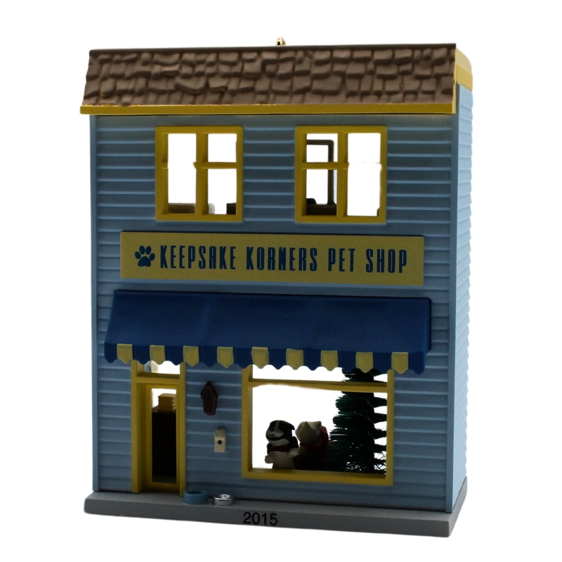 Hallmark Ornament: 2015 Keepsake Korners Pet Shop | QX9139