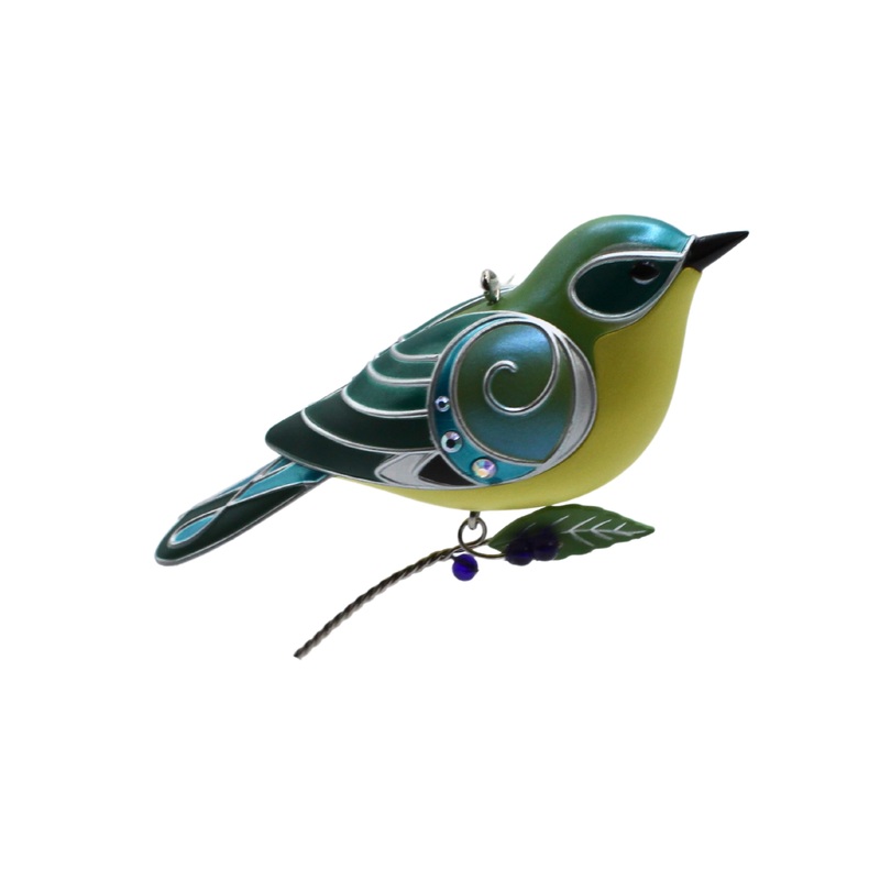 Hallmark Ornament: 2020 Lady Black-Throated Blue Warbler | QXE3251