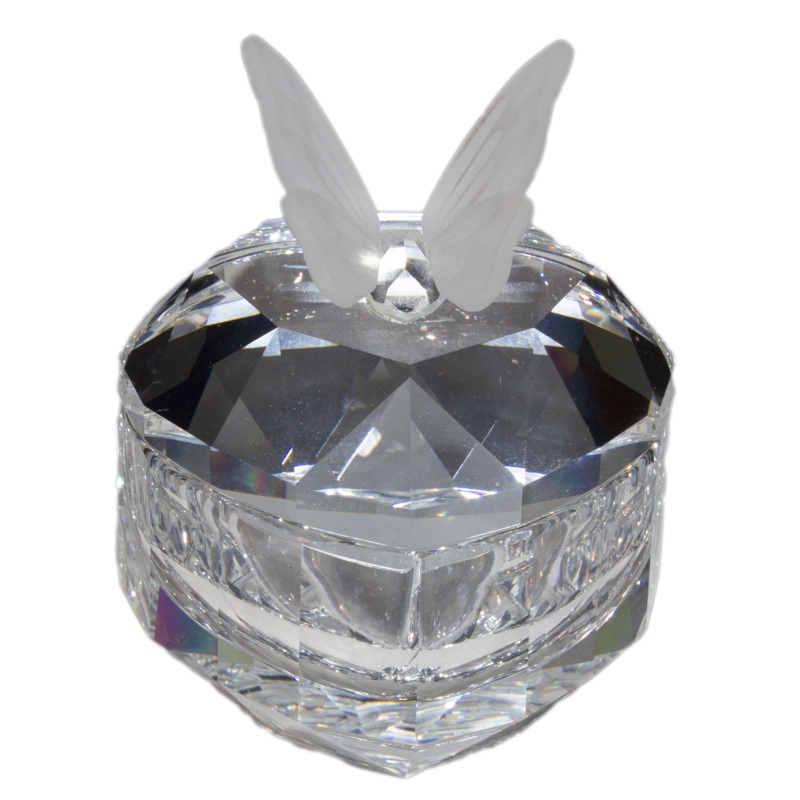 Swarovski Crystal: 010103 Heart with Butterfly Treasure Box