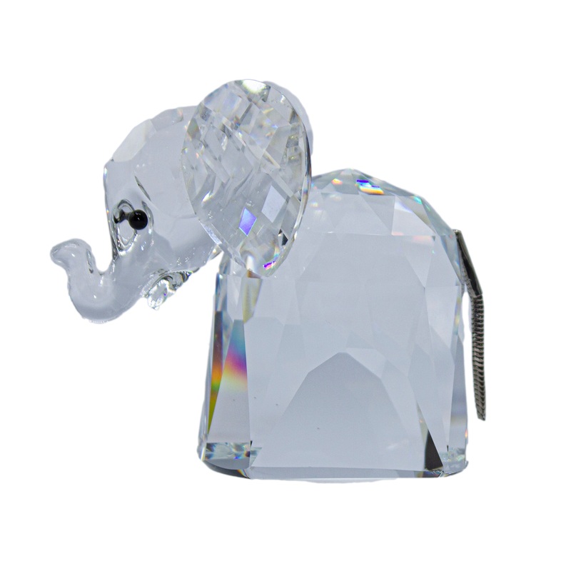 Swarovski Figurine: 010015 Large Elephant - Metal Tail