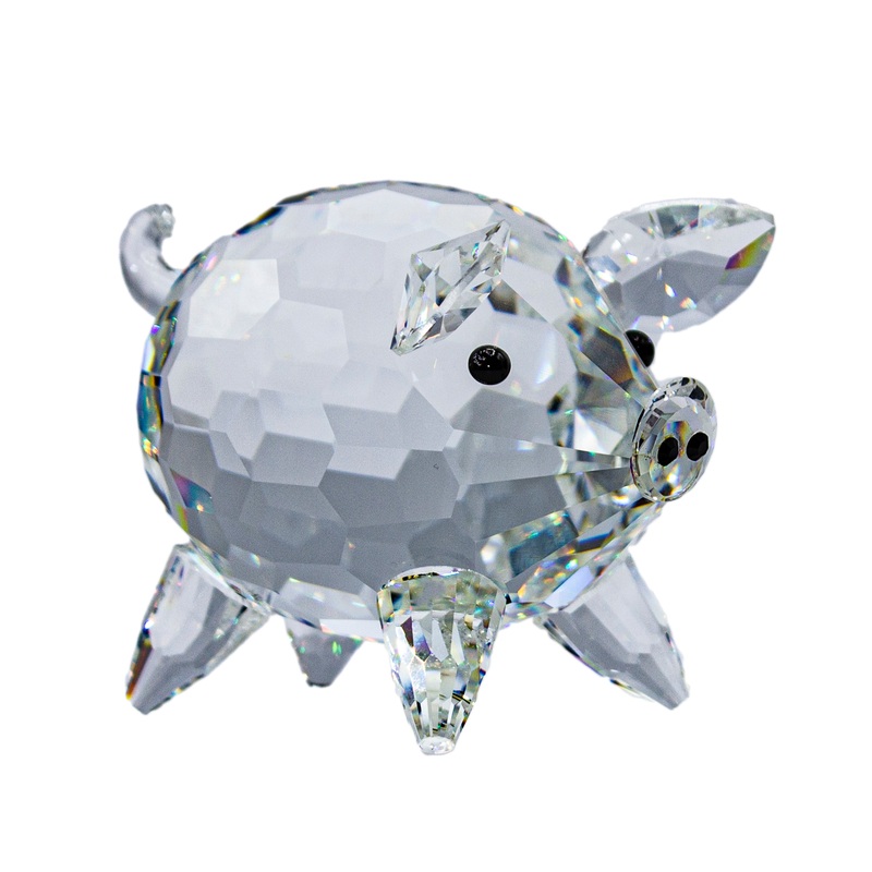 Swarovski Figurine: 011846 Large Pig - Variation 1