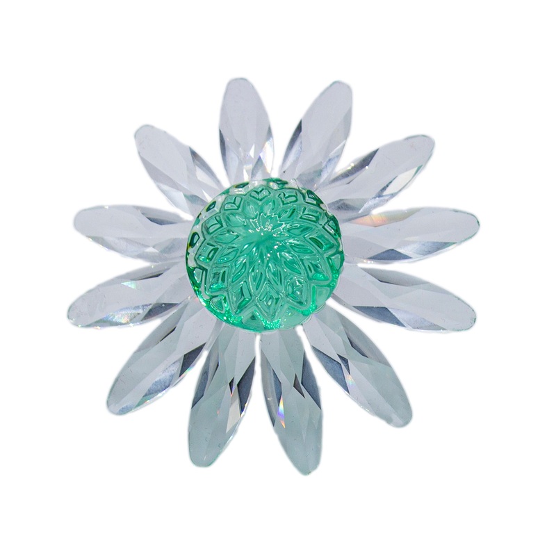 Swarovski Crystal: 227537 Green Marguerite - Daisy