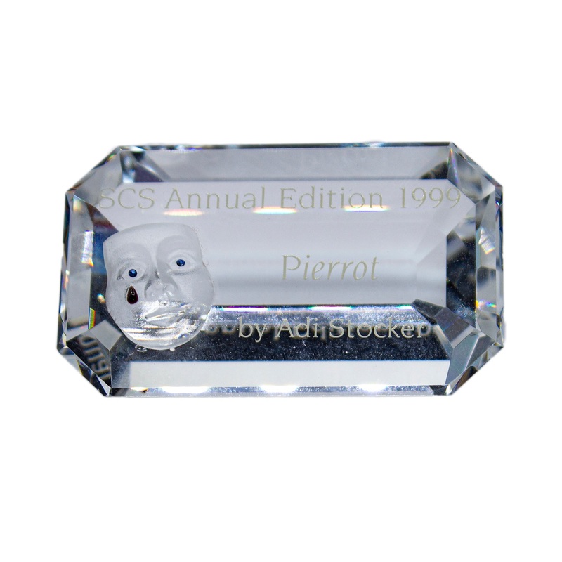 Swarovski Figurine: 231673 Plaque For 1999 | Pierrot