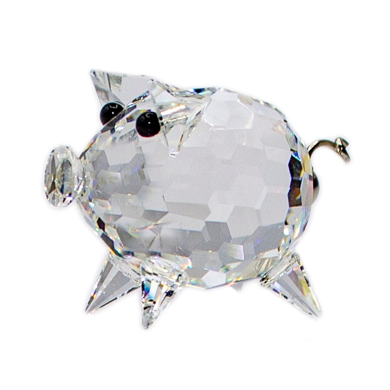Swarovski Figurine: 010028  Mini Pig - Variation 2