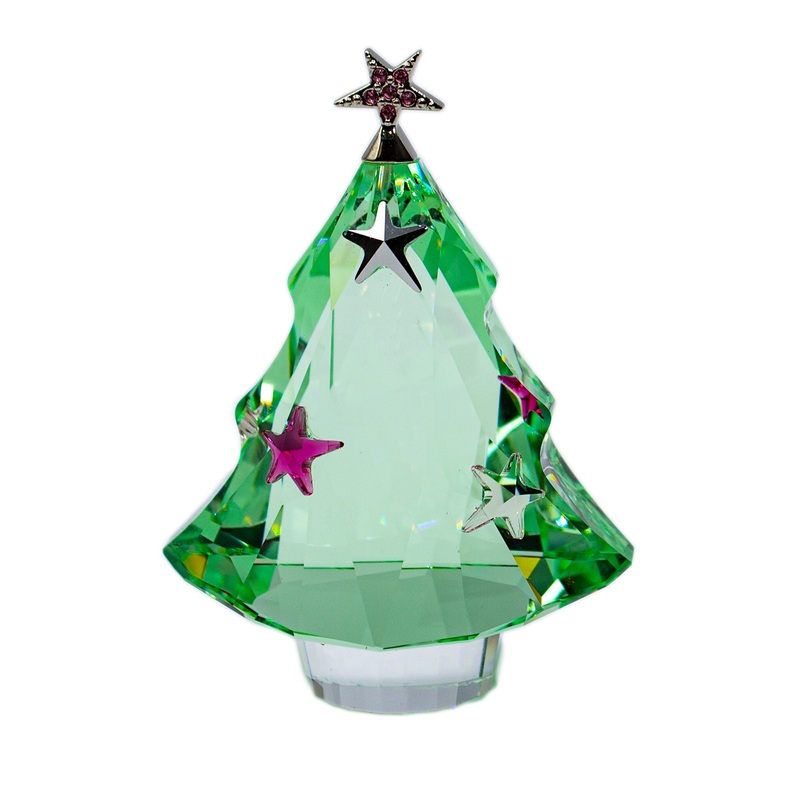 Swarovski Figurine: 5003401 Christmas Tree Chrysolite