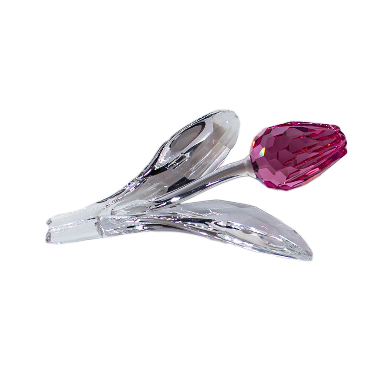 Swarovski Figurine: 681333 2004 Pink Tulip