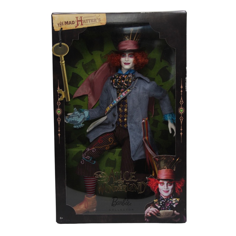 2009 Alice in Wonderland's Mad Hatter Barbie (T2104) - Disney