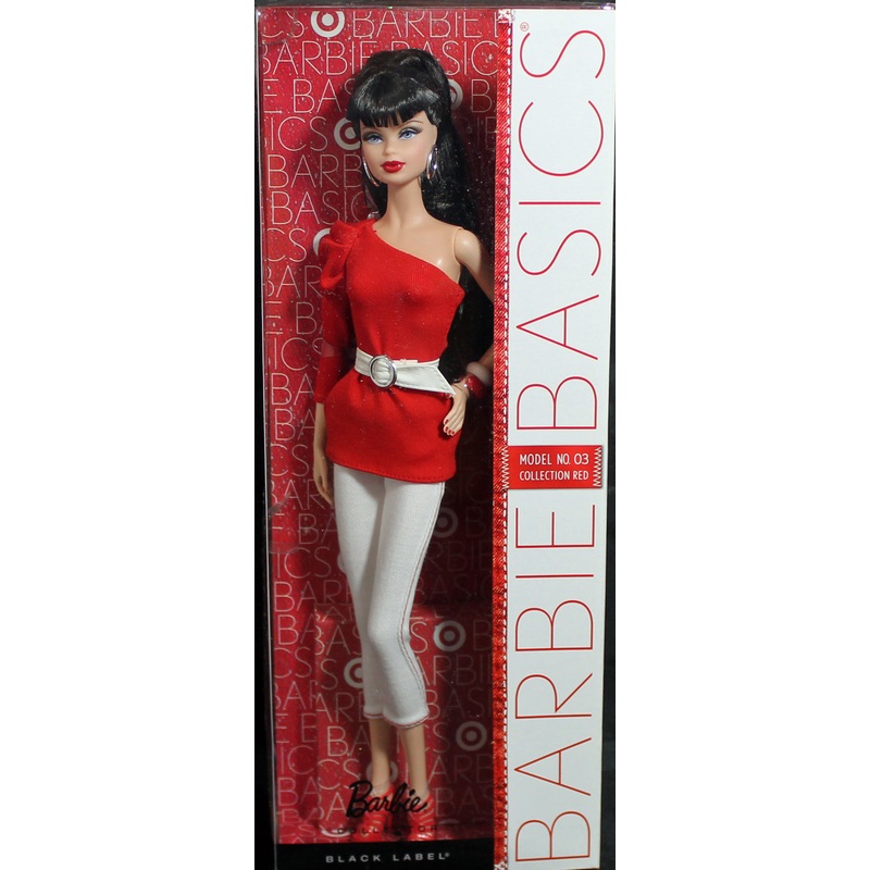 2011 Barbie Basics #3 Red Barbie (V9316)