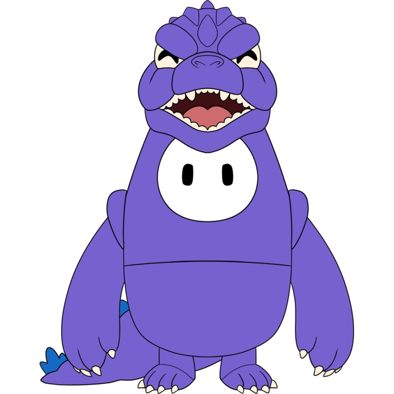 Godzilla x Fall Guys Plush (9in)